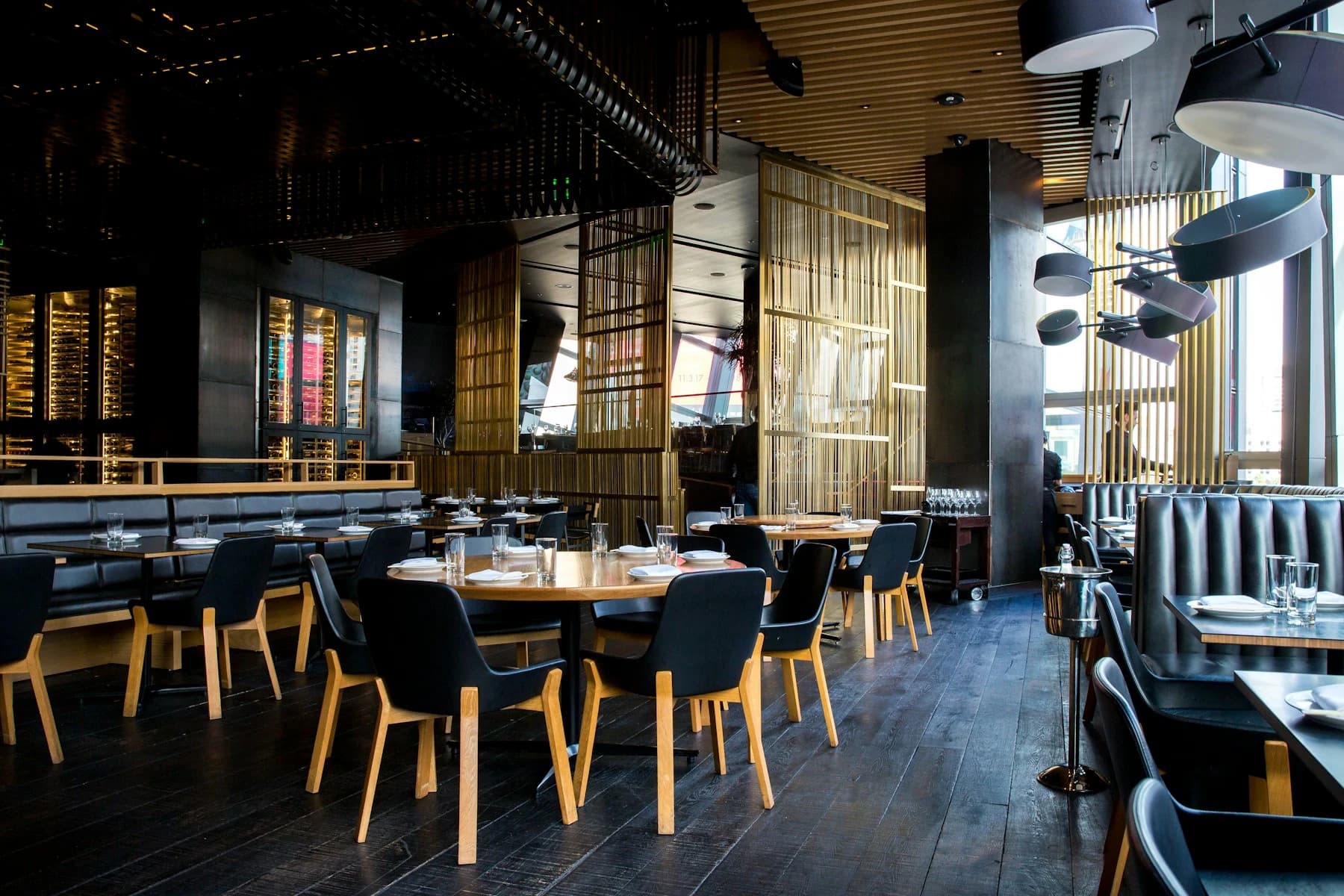 Stock photograph of a restaurant interior